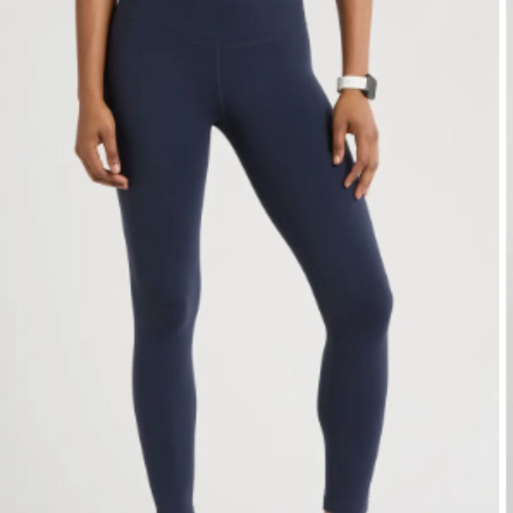 ZELLA Womens Performance Leggings Navy Blue SIZE S